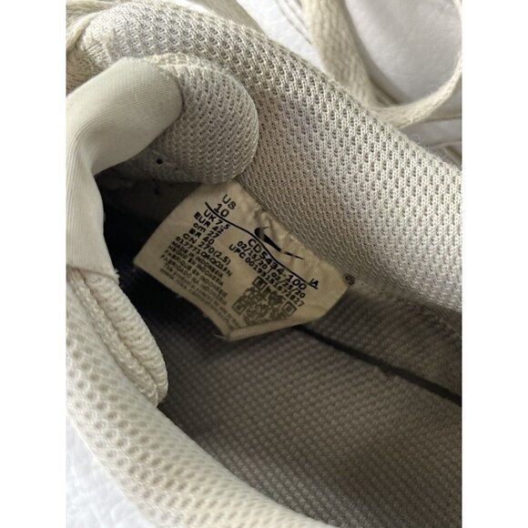 Court Vision Low CD5434-100 Leather All White Size 10 - Picture 8 of 12